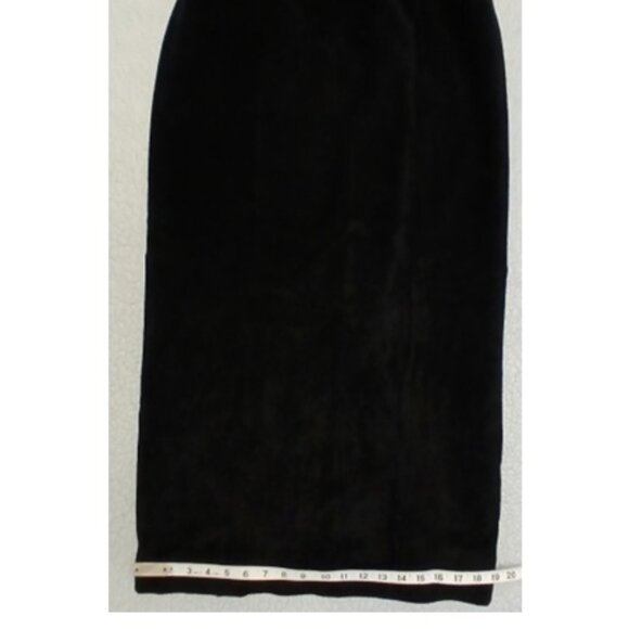 Danier Black Suede Leather Maxi Pencil Skirt - size 12 - Picture 8 of 10